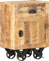 Decoways - Nachtkastje 40x30x57 cm massief mangohout