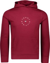 Tommy Hilfiger Hoodies Rood Rood Normaal - Maat S - Heren - Lente/Zomer Collectie - Katoen;Polyester