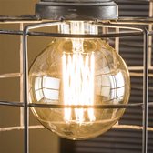 Crea Lichtbron LED filament bol Ø9,5 - E27 6W dimbaar / Amberkleurig glas - Industrieel meubels Design
