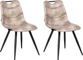 Stoel Barossa kleur lichtgrijs (set van 2 stoelen)