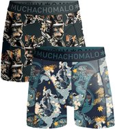 Muchachomalo-Boys 2-pack boxershorts-Zachte waistband-Elastisch katoen - Maat 176