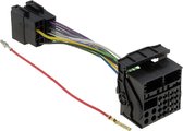 ISO naar Mercedes Quadlock kabel - Audio 20 - 16-pins - Voor fabrieksradio - 0,15 meter