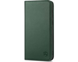 SHIELDON SAMSUNG S21 Plus Wallet Case - SAMSUNG Galaxy S21 Plus 6.7-inch Folio Leer Case - Midnight Groen