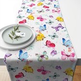 Ambiente - Butterfly Collection White - Chemin de table en coton