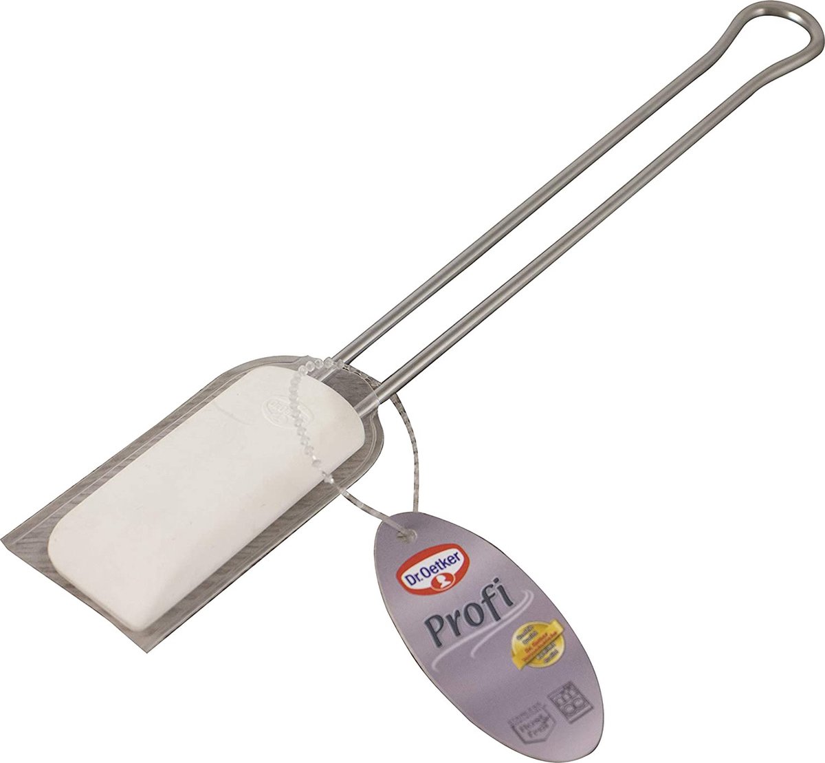 Dr. Oetker Profi deegspatel, wit, 20 cm