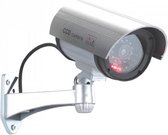 Dummy beveiligingscamera - LED - 11 x 8 x 17 cm - Inbraakbeveiliging - voor binnen en buiten