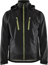 Blaklader Softshell jack 4749-2513 - Zwart/High Vis Geel - M