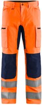 Blaklader High Vis broek met stretch 1585-1811 - High Vis Oranje/Marineblauw - C144