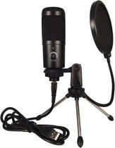 Cooper Group® Usb microfoon - Professionele microfoon - Podcast - YouTube - Streaming - Cardioid - Met popfilter - Mic stand - Gaming