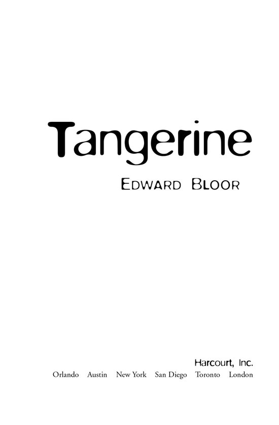 Tangerine (ebook), Edward Bloor 9780547417158 Boeken