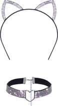 Cat ear headband and choker