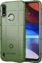 Rugged Shield TPU Back Cover - Motorola Moto E7 Power / E7i Power Hoesje - Groen