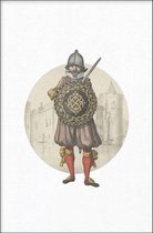 Walljar - Knight II - Muurdecoratie - Poster met lijst