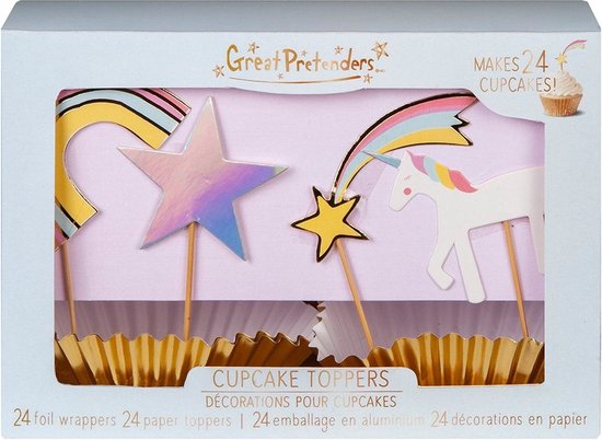 Afbeelding van het spel Great Pretenders Cupcake Toppers - Unicorn