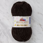 Himalaya Dolphin Baby 80343 Grijs Bruin Fluwelen Garen, Breien en Haken, 100g, Super Zacht, Fluweel Breigaren, Volumineuze Pluche, Schijnen Fluweelachtig, Chenille Dolfijn Baby Wol, Amigurumi