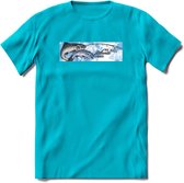 Vissen T-Shirt | Grappig Verjaardag Vis Hobby Cadeau Shirt | Dames - Heren - Unisex | Tshirt Hengelsport Kleding Kado - Blauw - L