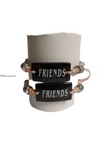 Couple bracelets 2 pièces | COPAINS | Melange de couleurs | relation ou cadeau d'amitié | ensemble de bracelets