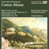 Ensemble Kammerchor Stuttgart - Cantus Missae (CD)