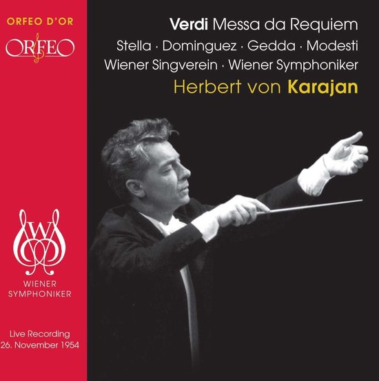 Herbert von Karajan dirigeert Verdi Messa da Requiem met het Wiener Singverein en Wiener Symphoniker.