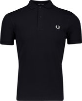 Fred Perry Polo Blauw Aansluitend - Maat S - Heren - Lente/Zomer Collectie - Katoen