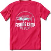 Vissen T-Shirt | Grappig Verjaardag Vis Hobby Cadeau Shirt | Dames - Heren - Unisex | Tshirt Hengelsport Kleding Kado - Roze - S
