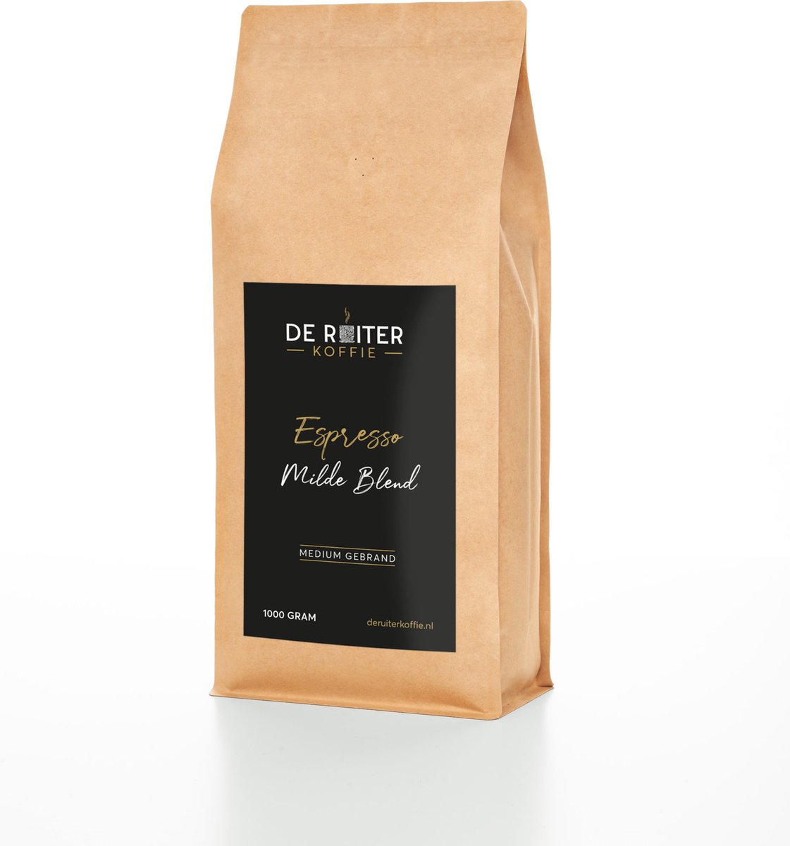 De Ruiter Koffie - Verse koffiebonen - Espresso - Milde Blend - 1000 gram - Fijn gemalen
