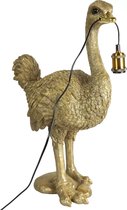 Tafellamp Orwell polystone goud struisvogel