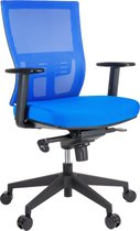 Bol.com MaxxHome Luxe Mesh Ergonomische Bureaustoel - High-end - Laag - Blauw aanbieding