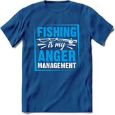 Vissen T-Shirt | Grappig Verjaardag Vis Hobby Cadeau Shirt | Dames - Heren - Unisex | Tshirt Hengelsport Kleding Kado - Donker Blauw - XL