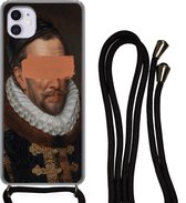 Coque avec cordon iPhone 12 - Peinture - Peinture - Vieux maîtres - Siliconen - Bandoulière - Coque arrière avec cordon - Coque pour téléphone avec cordon - Coque avec corde