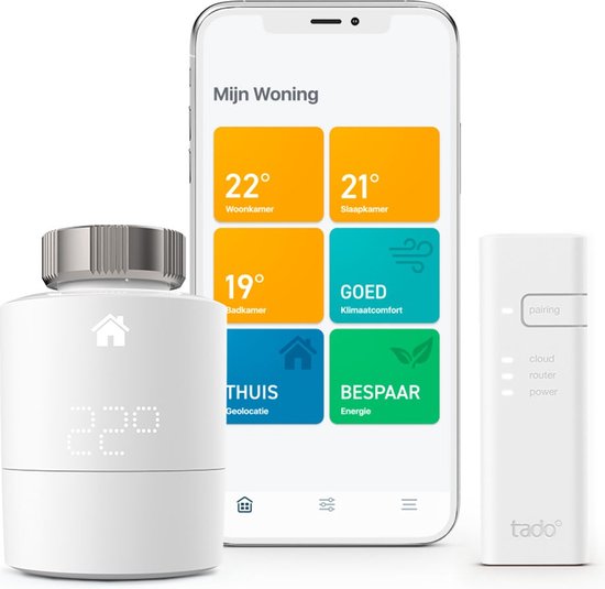 Tado Slimme Radiator Thermostaat Starter + 1 radiatorknop