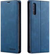 Luxe PU leren Bookcase voor Samsung Galaxy S22 Ultra | Hoogwaardig Leren Hoesje | Telefoonhoesje | Portemonnee | Blauw