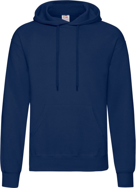 Fruit of the Loom capuchon sweater donkerblauw/navy voor volwassenen - Classic Hooded Sweat - Hoodie - Heren kleding XL (EU 54)