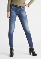 Silvercreek  Cassy Mid Waist Skinny Jeans  Vrouwen Denim Mid Blue