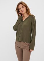 Top VMZAKYNTHOS LS V-NECK TOP Ivy Green