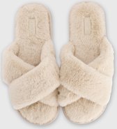 Hunkemöller Dames Accessoires Slippers Lia  - Beige - maat 40/41