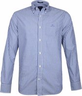 Gant - Broadcloath Overhemd Strepen Blauw - 5XL - Heren - Regular-fit