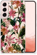 Telefoon Hoesje Geschikt voor Samsung Galaxy S22 Leuk TPU Back Case Bloemen