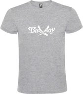 Grijs  T shirt met  "Bad Boys" print Wit size M