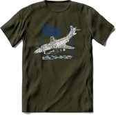 F-101 Vliegtuig T-Shirt | Unisex leger Kleding | Dames - Heren Straaljager shirt | Army F16 | Grappig bouwpakket Cadeau | - Leger Groen - L