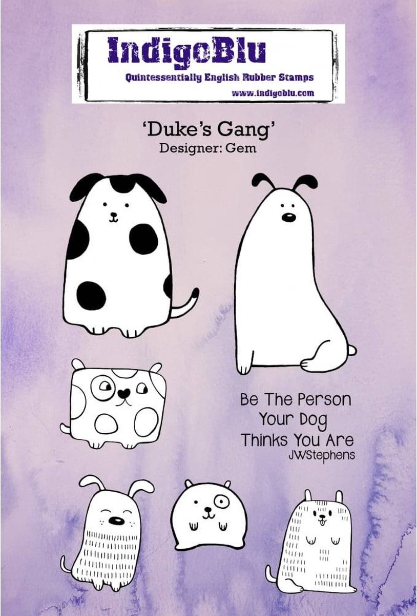 Duke's Gang A6 Rubber Stamp (IND0240)