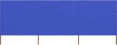 vidaXL Windscherm 3-panelen 400x160 cm stof azuurblauw