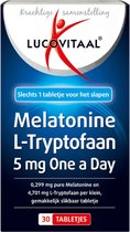 Lucovitaal Melatonine L-Tryptofaan 5mg One a Day Voedingssupplement - 30 tabletten
