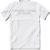 Love heeft 4 letters Bier T-Shirt | Unisex Kleding | Dames - Heren Feest shirt | Drank | Grappig Verjaardag Cadeau tekst | - Wit - XL