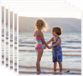Fotolijsten 5 st voor wand of tafel 50x50 cm MDF wit
