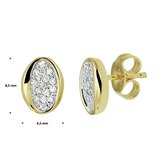 Oorknoppen Diamant 0.16ct (2x0.08ct) H Si