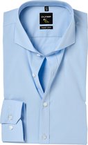 OLYMP No. Six super slim fit overhemd - lichtblauw - Strijkvriendelijk - Boordmaat: 38