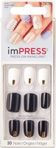 Kiss imPRESS Press-on Manicure Claim to Fame- Kunstnagels - Nagels - Press on nails - Plaknagels - Nepnagels - 30 stuks - Beste Kwaliteit