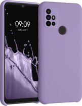 kwmobile telefoonhoesje voor Motorola Moto G30 / Moto G20 / Moto G10 - Hoesje met siliconen coating - Smartphone case in violet lila