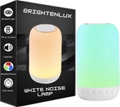 Brightenlux Slaaptrainer Lampje – LED Nachtlamp - Witte Ruis Apparaat – Whitenoise – Nachtlampje Kinderen - Slaaphulp